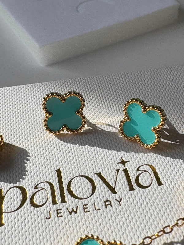 CLOVER TURQUOISE | OHRRING